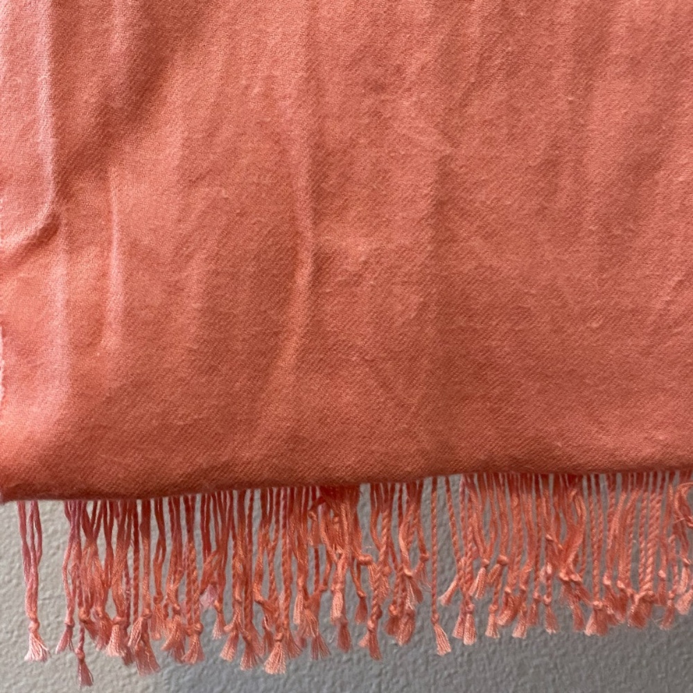 Soft Pashima Peach Scarf